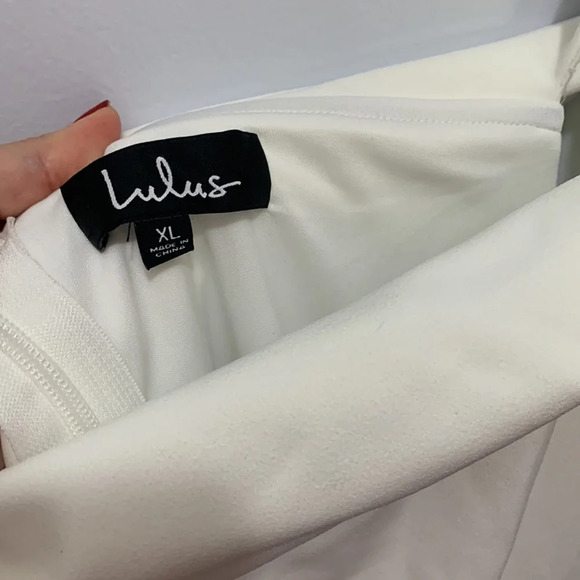 Lulu’s Aveline Dress in White - Picture 3 of 8